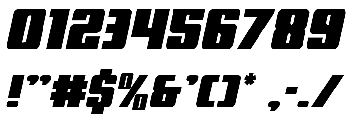 Power Lord Semi-Italic Font OTHER CHARS