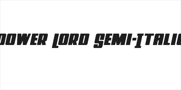 Power Lord Semi-Italic Logo