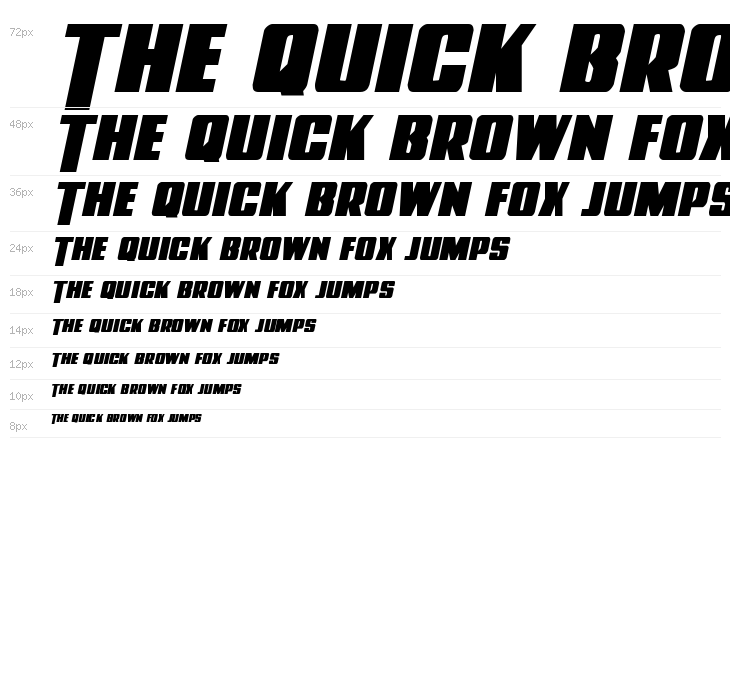 Power Lord Semi-Italic Waterfall