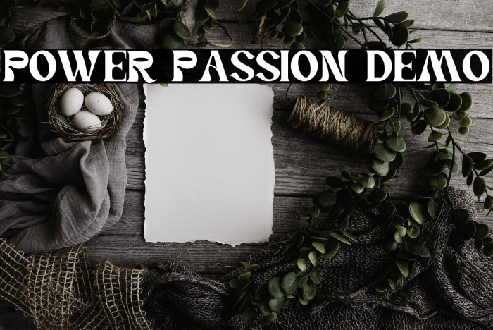 Power Passion Demo Example 1