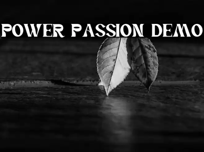 Power Passion Demo Font examples