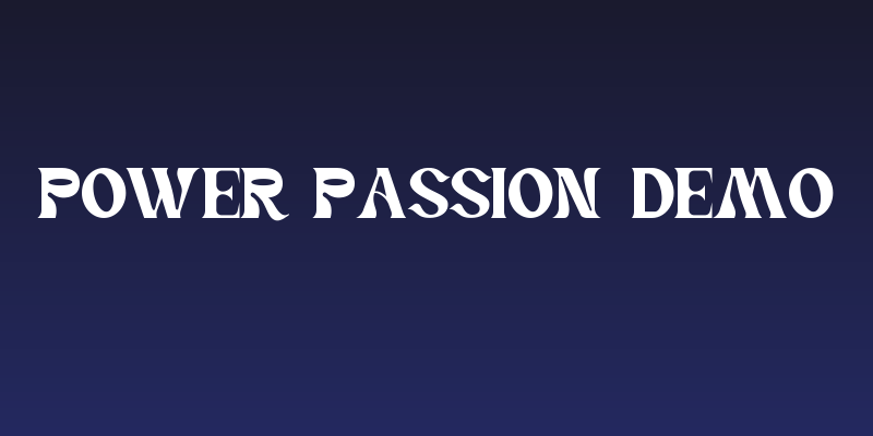 Power Passion Demo Social Header
