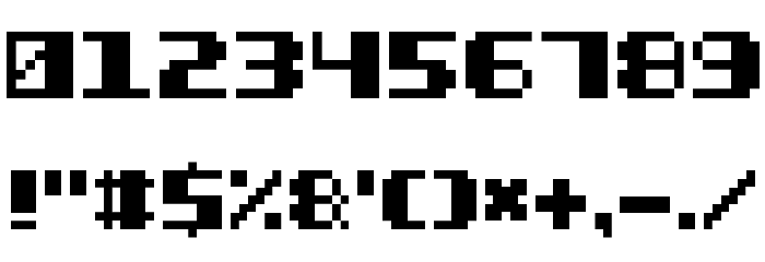 Power Pixel-7 Font OTHER CHARS