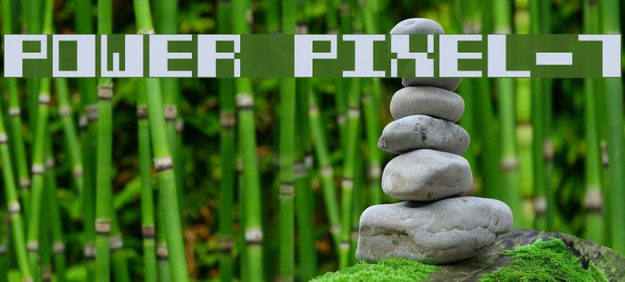 Power Pixel-7 Font examples