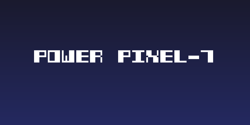 Power Pixel-7 Social Header
