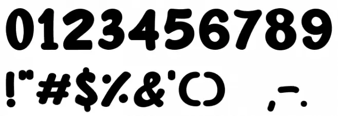 Power Punchy Font OTHER CHARS