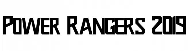 Power Rangers 2019  フリーフォントのダウンロード