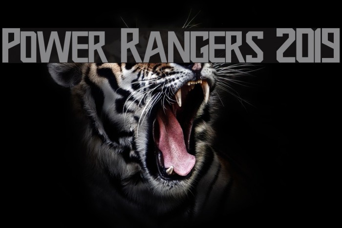 Power Rangers 2019 Font examples