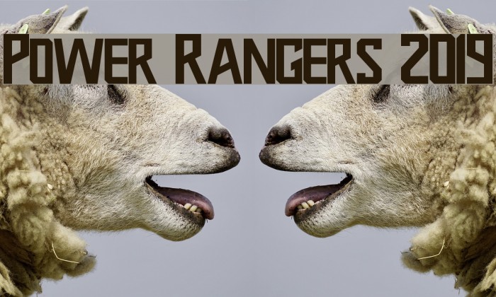 Power Rangers 2019 Font examples