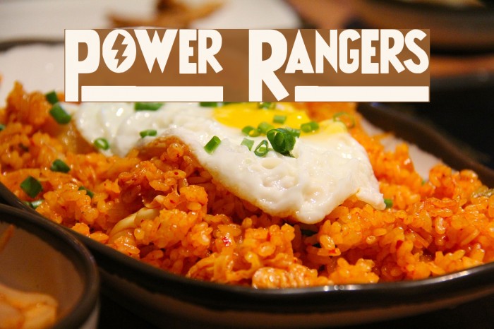 Power Rangers Font examples