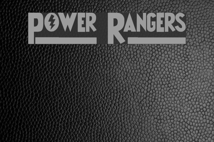 Power Rangers Font examples