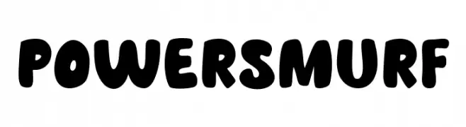 Power Smurf  Frei Schriftart Herunterladen
