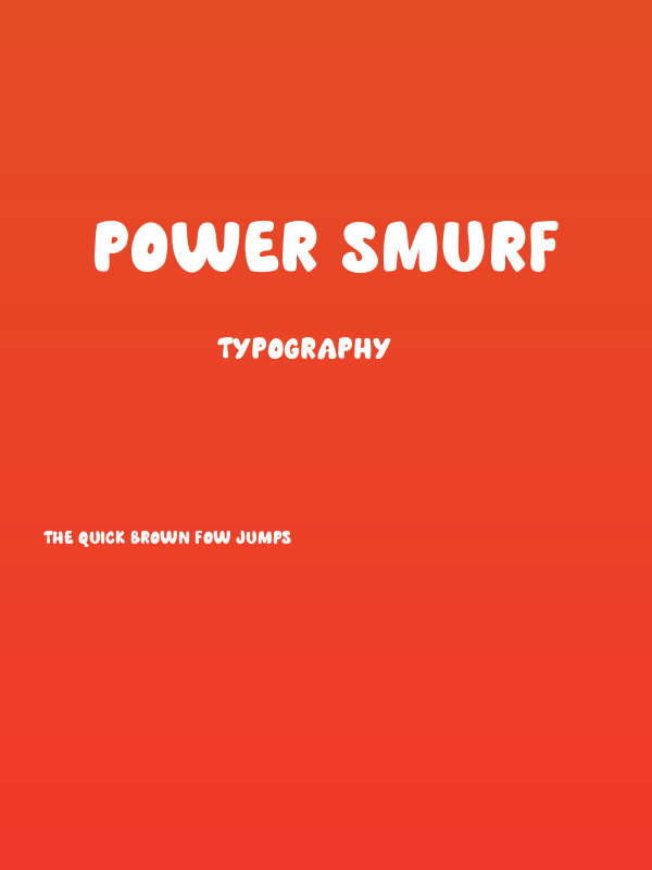 Power Smurf Poster