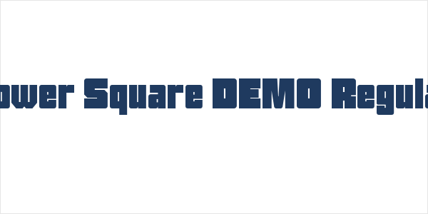 Power Square DEMO Regular Logo