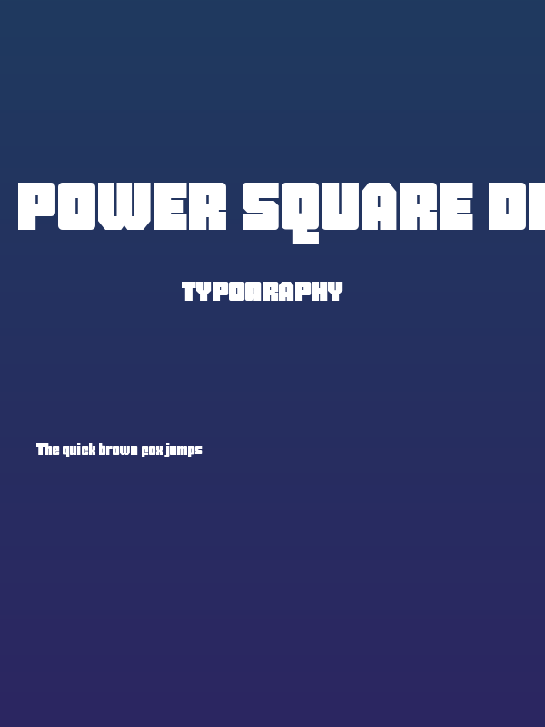 Power Square DEMO Regular Poster