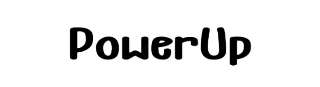 Power Up  Fuentes Gratis Descargar