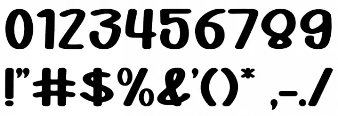 Power Up Font OTHER CHARS