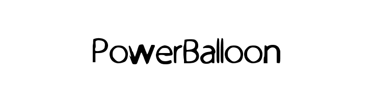 PowerBalloon  font caratteri gratis