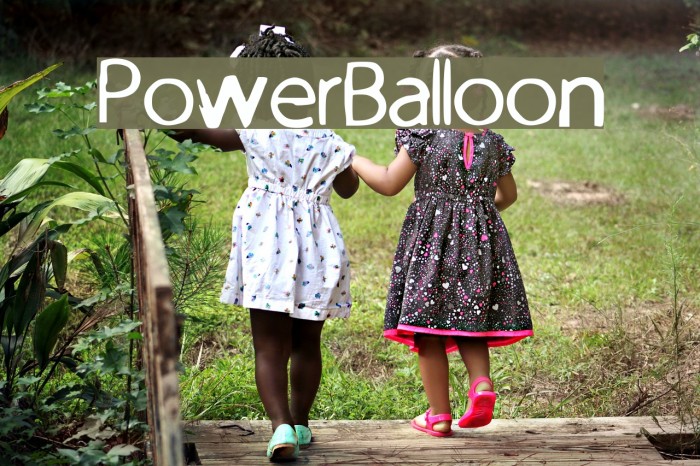 PowerBalloon Font examples