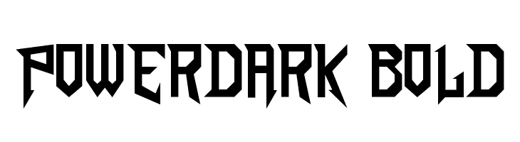 PowerDark Bold  font caratteri gratis