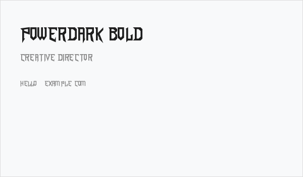 PowerDark Bold Business Card