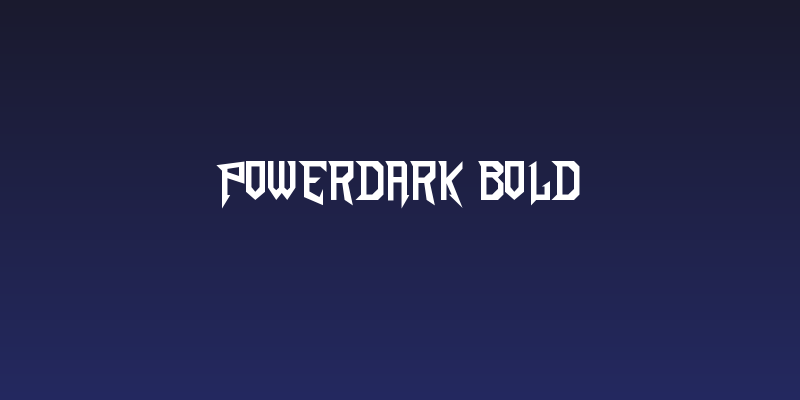 PowerDark Bold Social Header