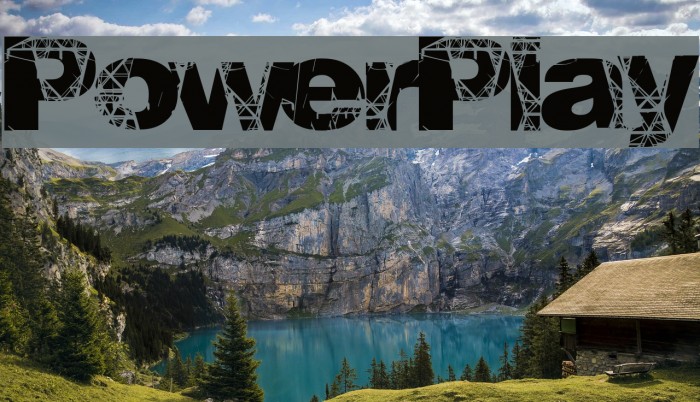 PowerPlay Font examples