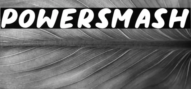 PowerSmash Schriftart examples