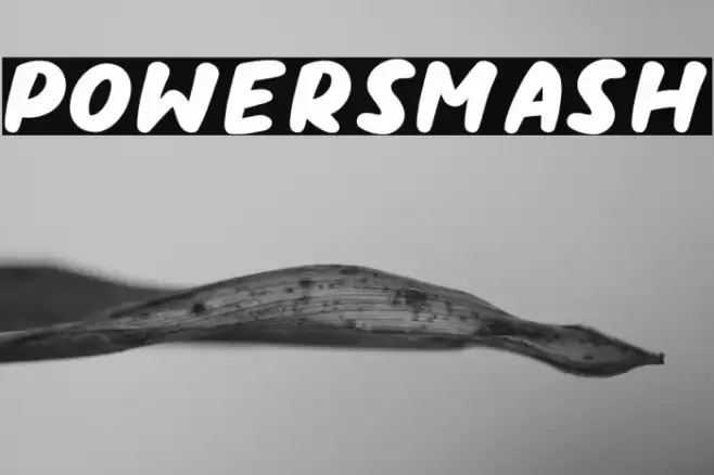 PowerSmash Schriftart examples