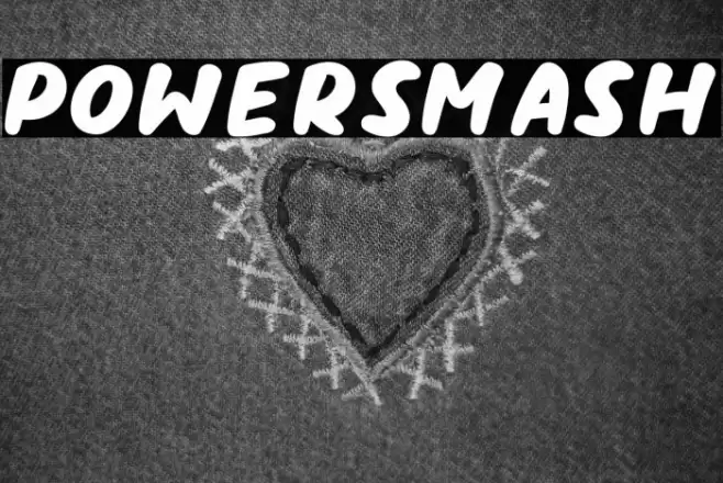 PowerSmash Schriftart examples