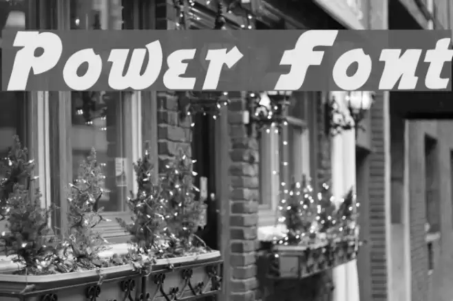 Power Font examples