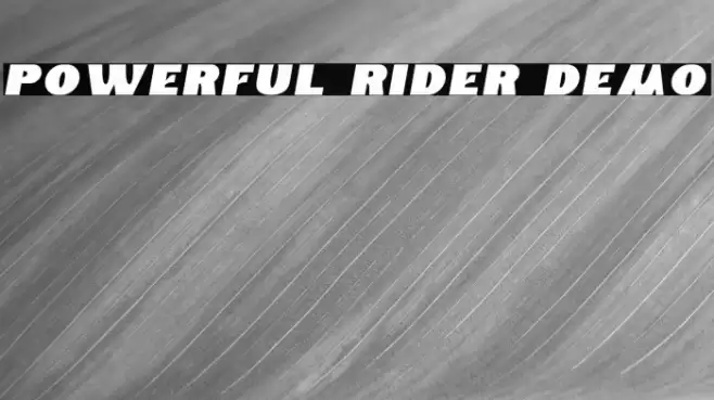Powerful Rider Demo Caratteri examples