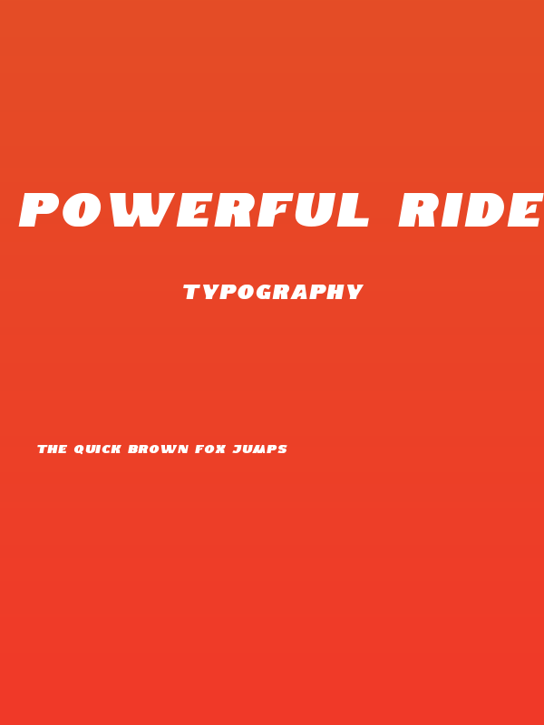 Powerful Rider Demo Poster