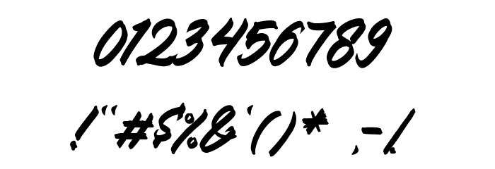 Powerfulm Samara Regular Font OTHER CHARS