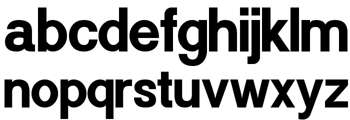 Powerhouse Sans Bold Font LOWERCASE