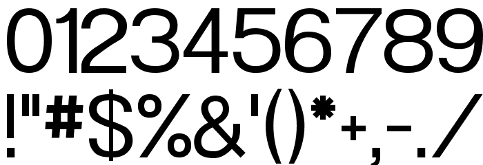 Powerhouse Sans Font OTHER CHARS