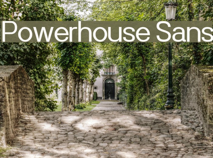 Powerhouse Sans Font examples