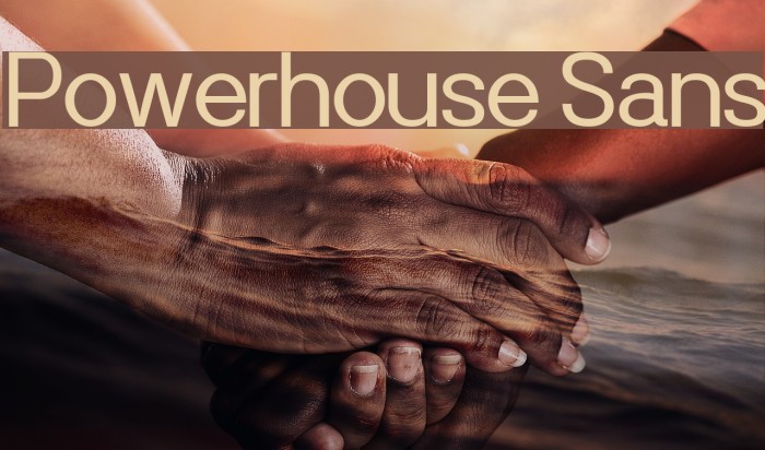 Powerhouse Sans Font examples