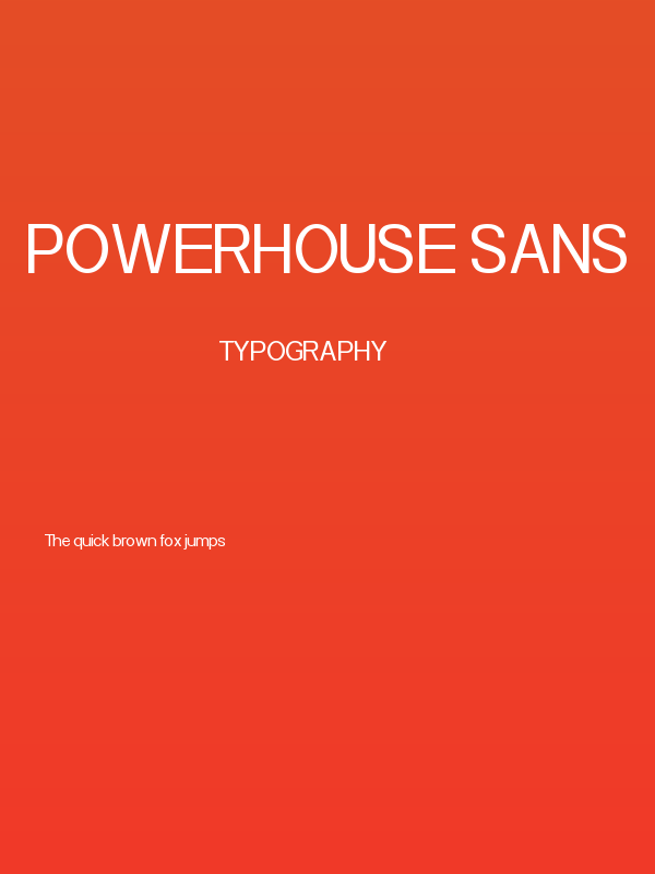 Powerhouse Sans Poster