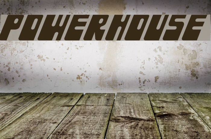 Powerhouse Font examples