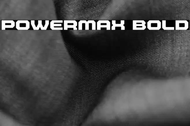Powermax Bold Font examples