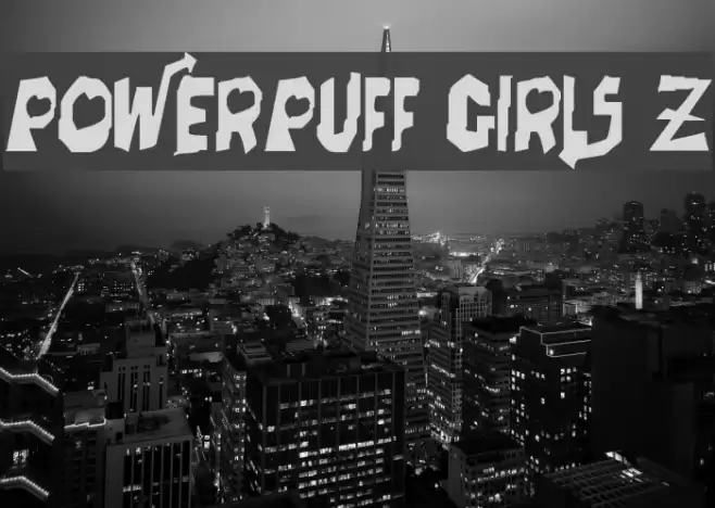 Powerpuff Girls Z Font examples
