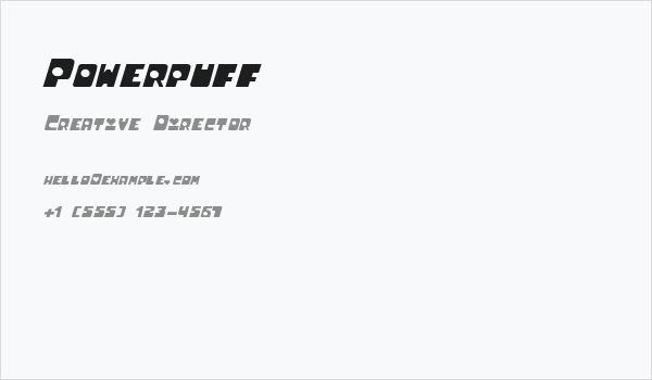 Powerpuff Business Card