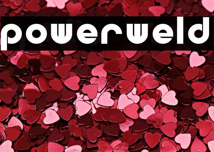 Powerweld Font examples