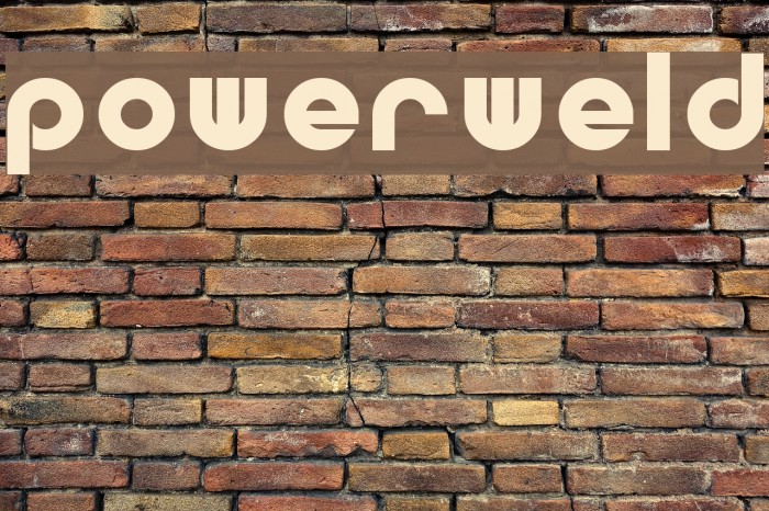 Powerweld Font examples