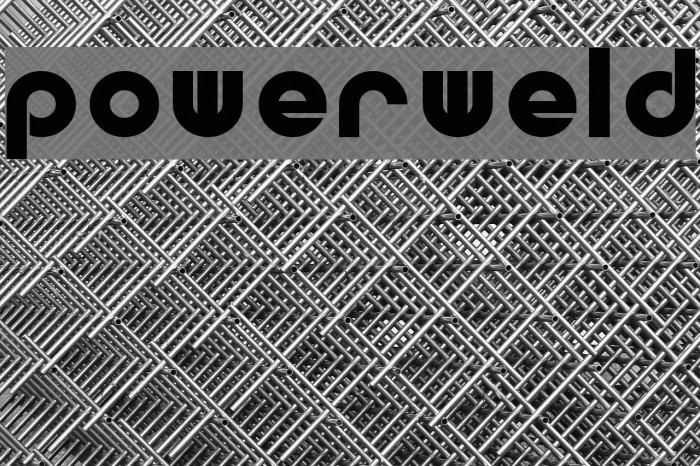 Powerweld Font examples