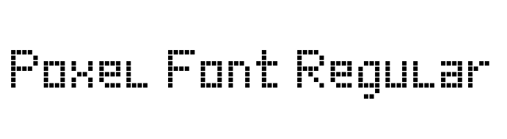 Poxel Font Regular  免费字体下载