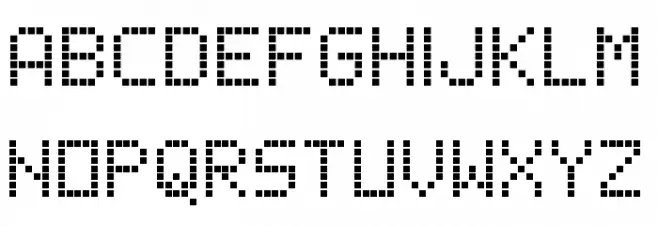 Poxel Font Regular Schriftart Groß