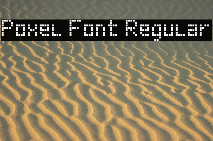 Poxel Font Regular Example 1