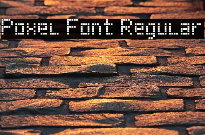 Poxel Font Regular Example 3